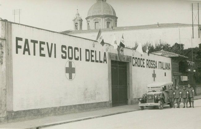 Foto storica della sede CRI Firenze