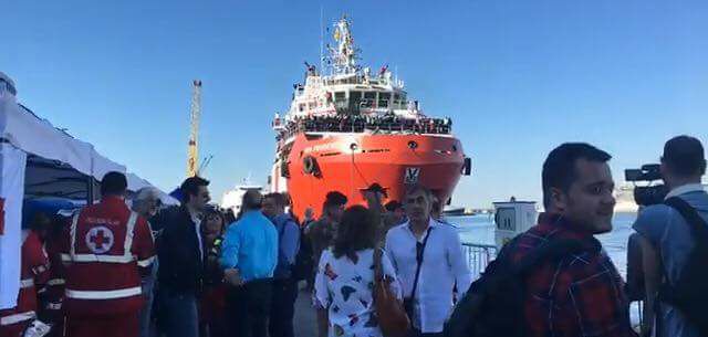Terminate le operazioni della CRI per l'assistenza ai migranti sbarcati