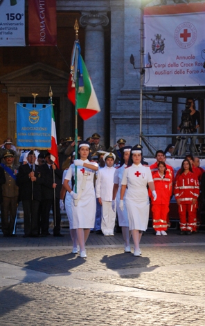 05.07.11 Piazza del Campidoglio-Il gruppo bandiera IIVV
