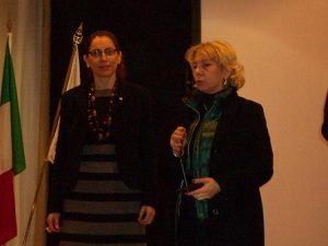 Il Direttore Generale CRI D.ssa Patrizia Ravaioli, e la D.ssa Maria Linetti del Ministero della Salute