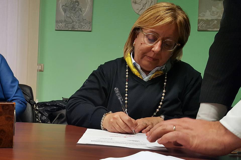 Firma del commissario di Caserta