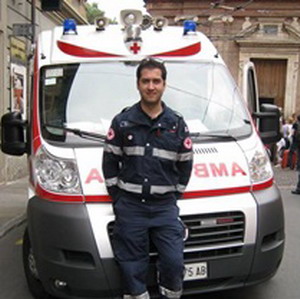 Il volontario CRI Francesco Pucci