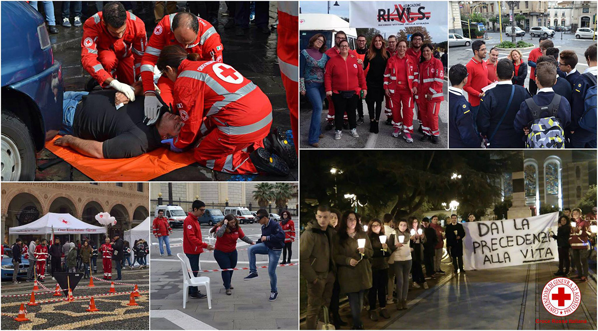 In occasione della Giornata Mondiale in ricordo delle Vittime della Strada i giovani di Croce Rossa si sono messi in gioco incentivando l’adozione di comportamenti corretti alla guida e riducendo i fattori di rischio quando si è al volante