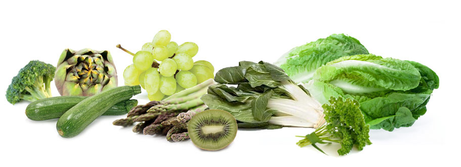 frutta e verdura verde